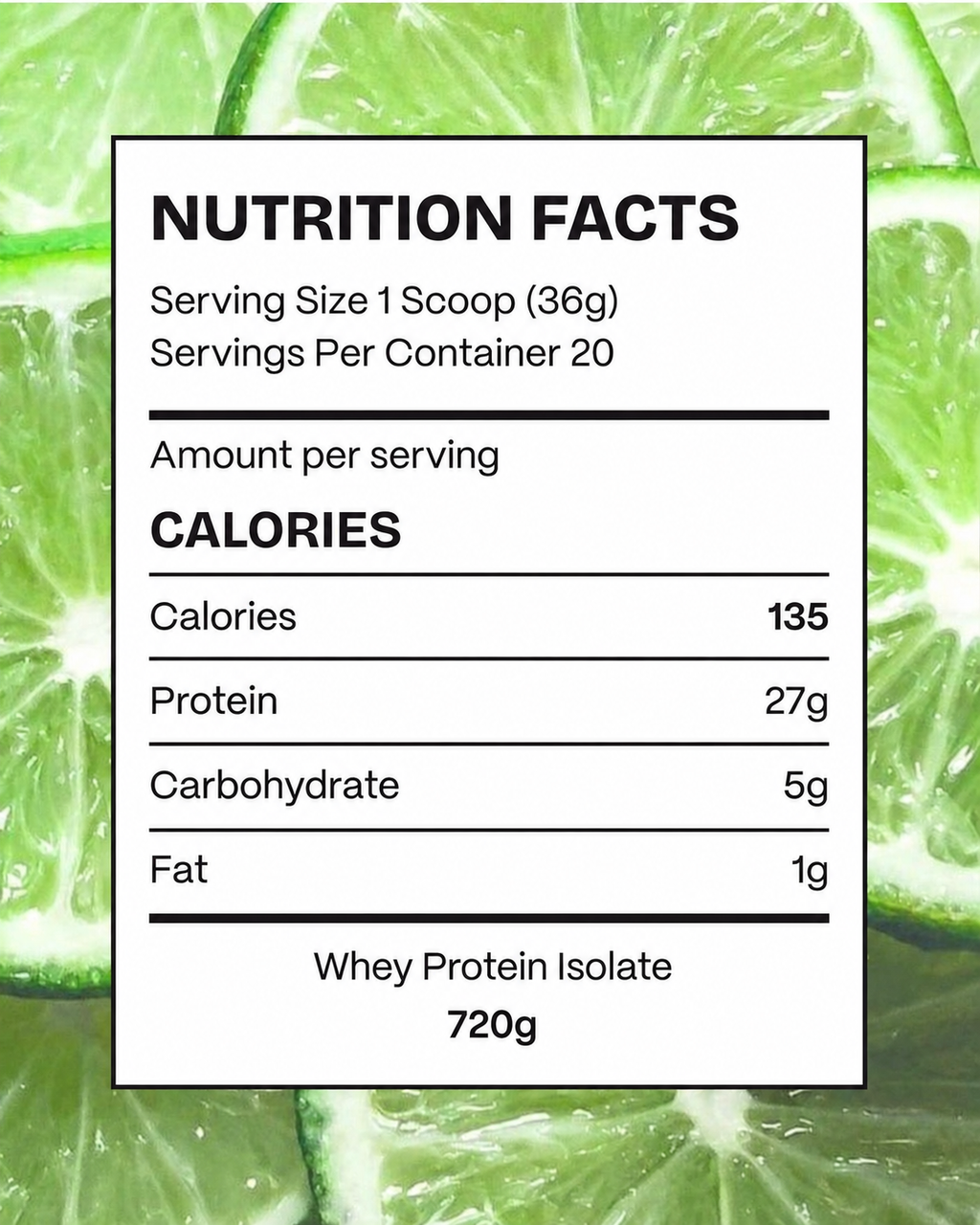 Clear Protein Isolate Lemon Mint