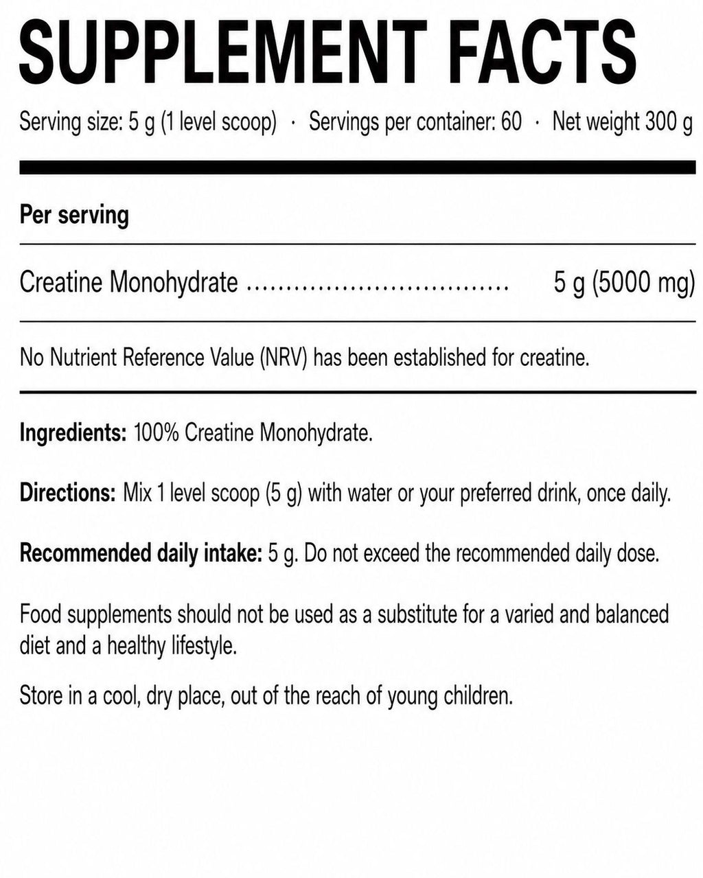 Extra Pure Creatine Monohydrate