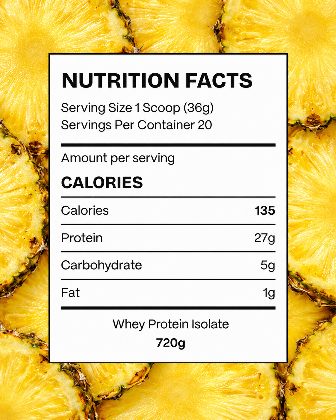 Clear Protein Isolate Pineapple