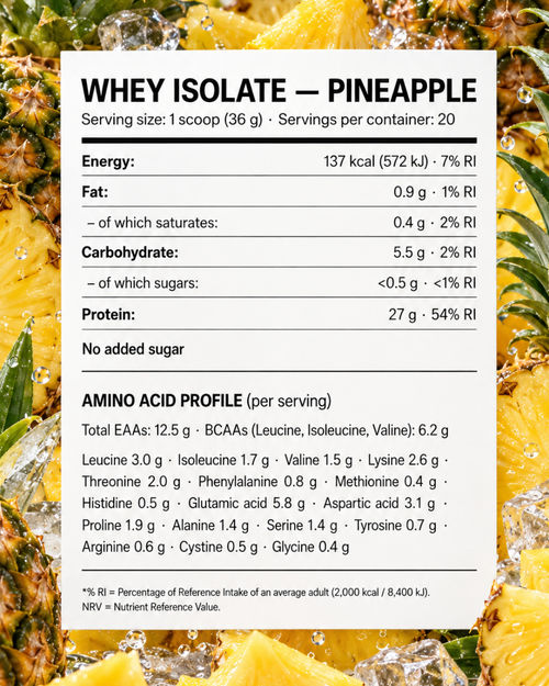 Clear Protein Isolate Pineapple