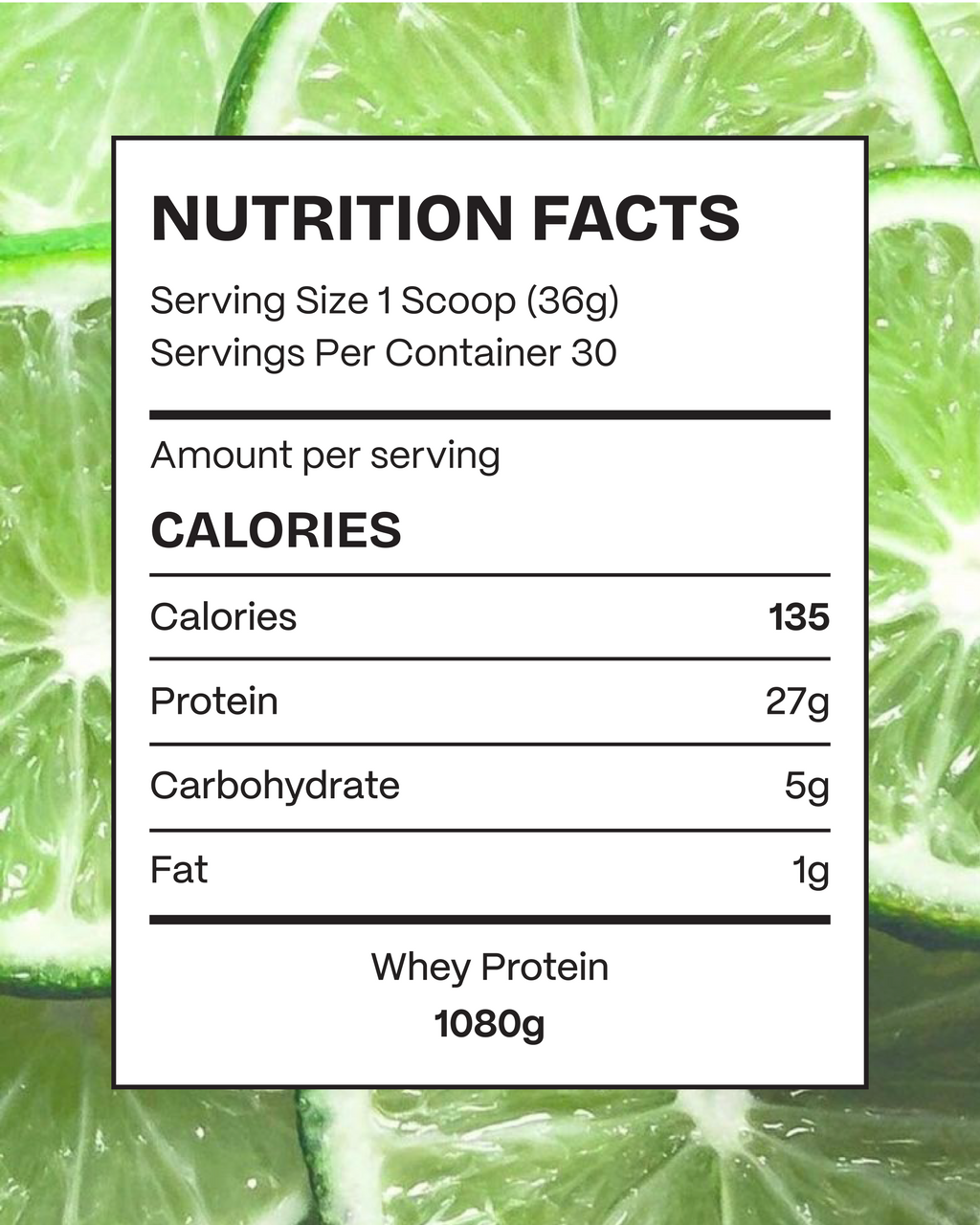 Whey Protein Isolate Lemon Mint